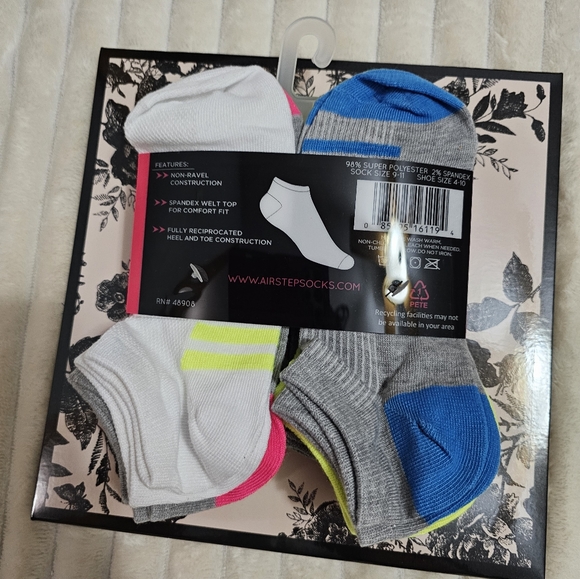 airstep low cut 12 pair athletic socks shoe size 4_10 - Picture 5 of 6